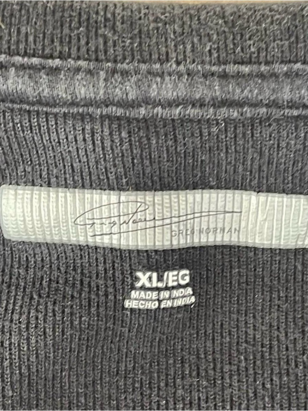 Greg Norman Collection Black Quarter-Zip Pullover Sweater - Picture 4 of 7